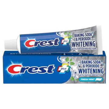 Crest Plus Baking Soda & Peroxide Whitening Toothpaste, Fresh Mint, 5.7 oz