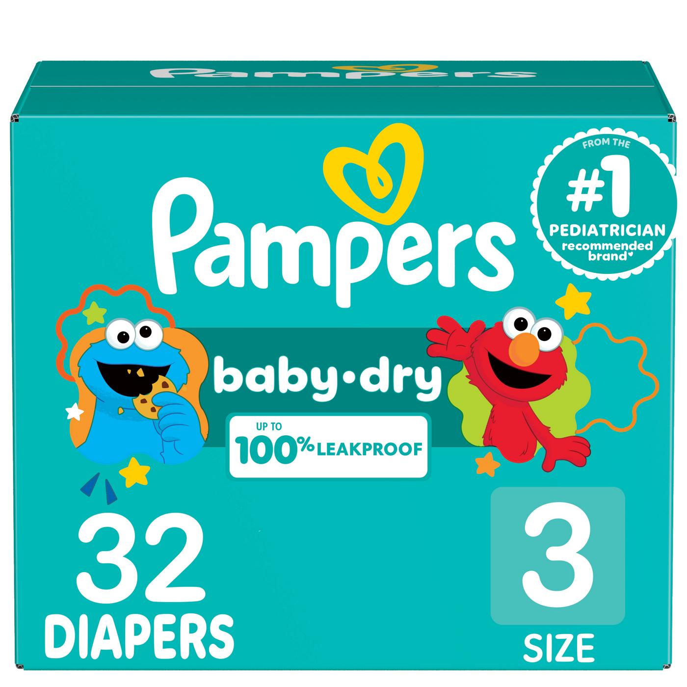 Pampers Baby-Dry Diapers - Size 3 - Shop Diapers at H-E-B