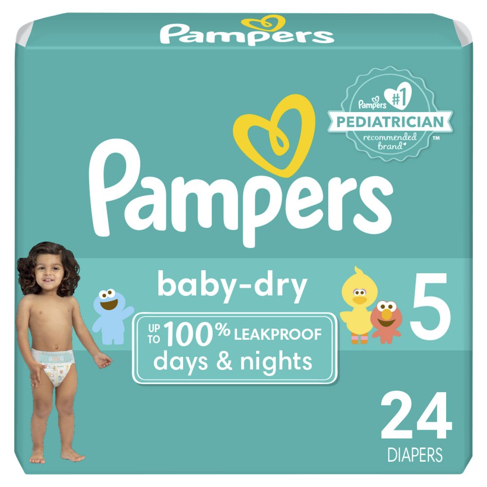 stortbui scheiden Productiviteit Pampers Baby-Dry Diapers Size 5 - Shop Diapers & Potty at H-E-B