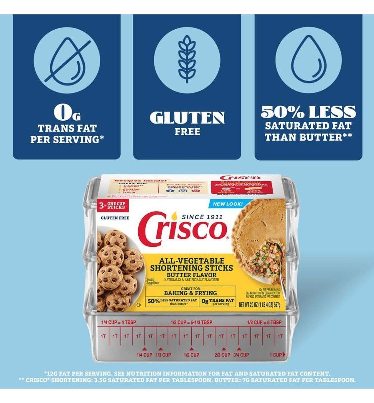 Crisco All-Vegetable Shortening Baking Sticks - Butter Flavor; image 6 of 10