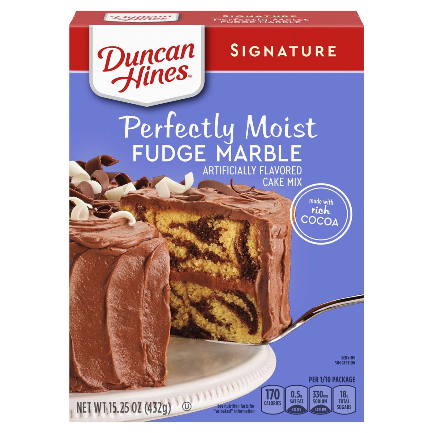 Duncan Hines Signature Perfectly Moist Fudge Marble Cake Mix; image 1 of 4
