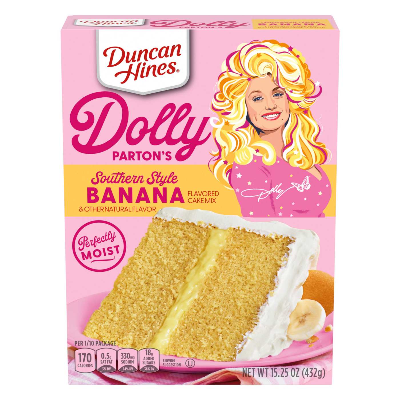 Duncan Hines Dolly Parton's Favorite Southern-Style Banana Flavored Cake Mix; image 1 of 7