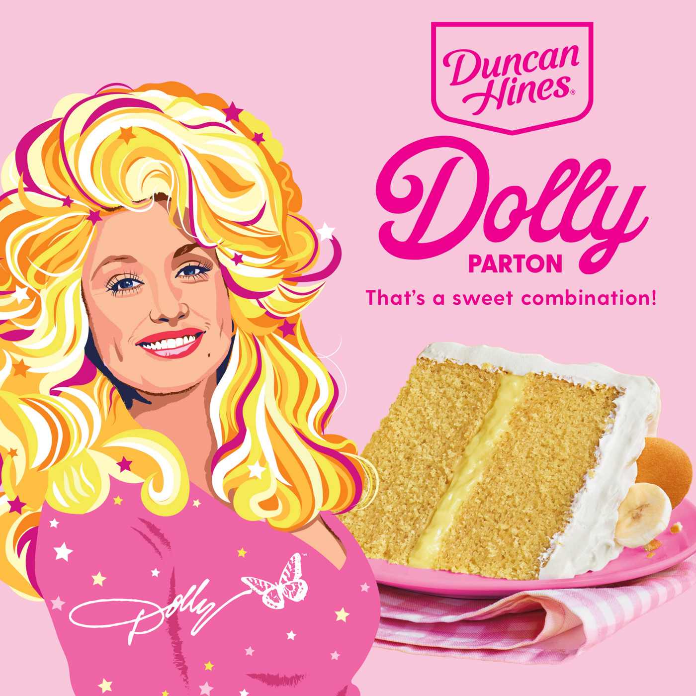 Duncan Hines Dolly Parton's Favorite Southern-Style Banana Flavored Cake Mix; image 3 of 7