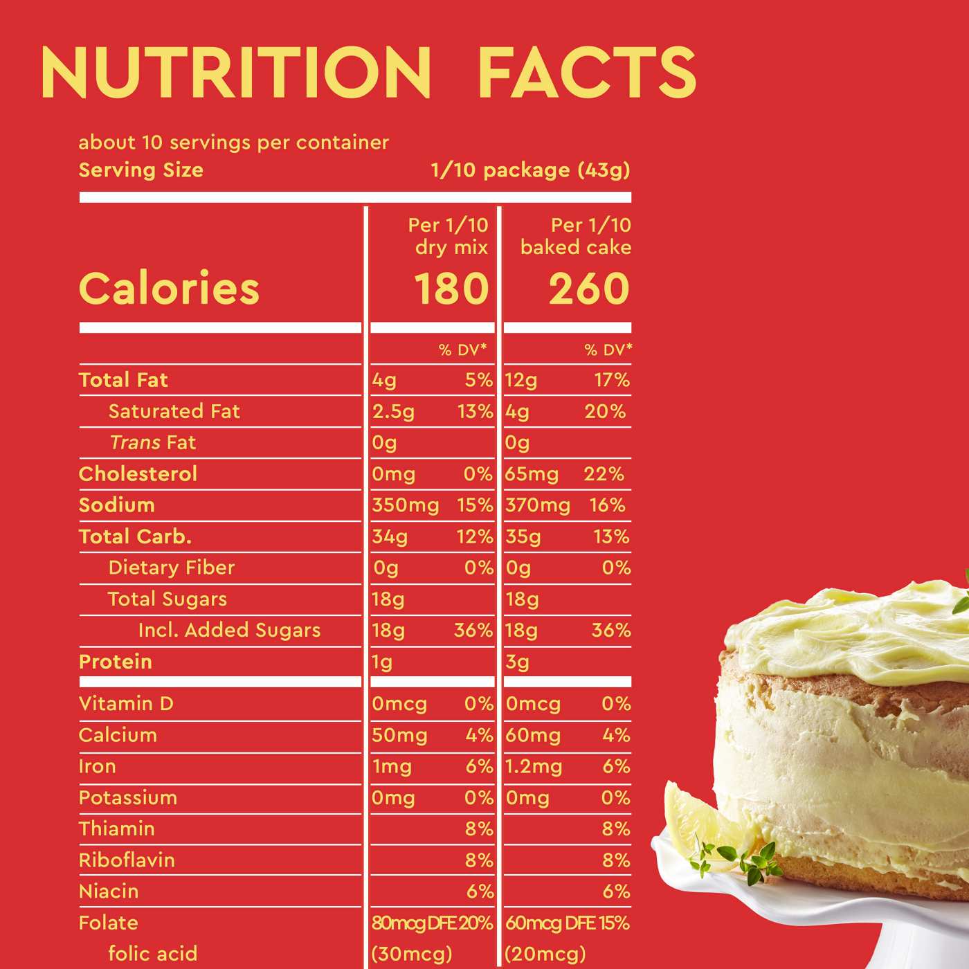 Duncan Hines Signature Perfectly Moist Lemon Supreme Cake Mix; image 3 of 7