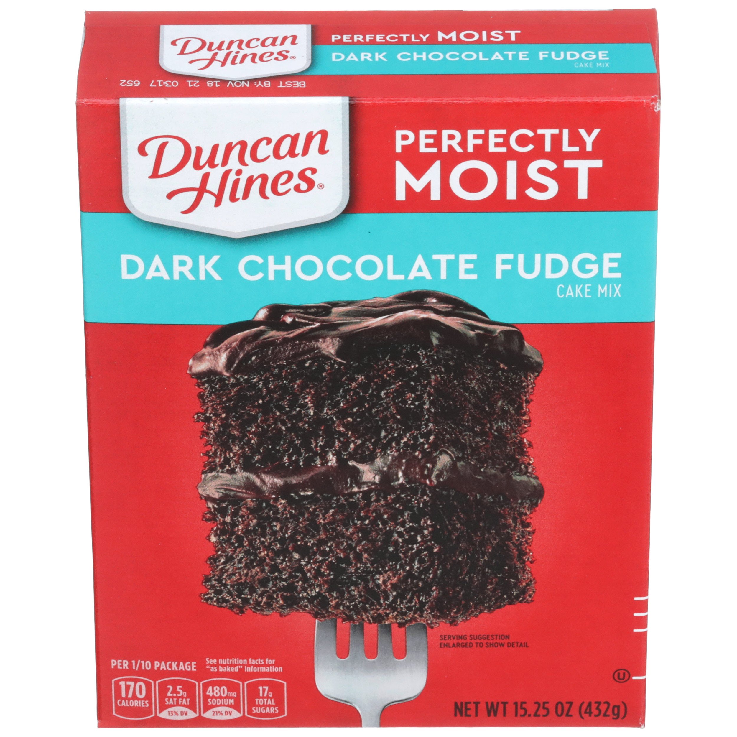 Duncan Hines Perfectly Moist Dark Chocolate Fudge Cake Mix Shop