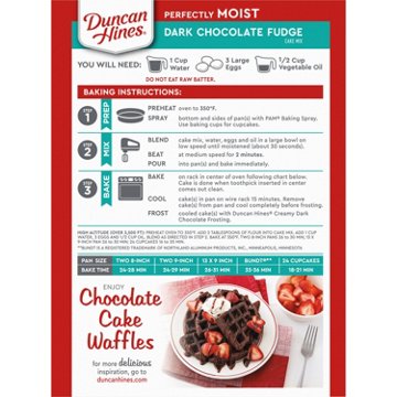 Duncan Hines Perfectly Moist Dark Chocolate Fudge Cake Mix