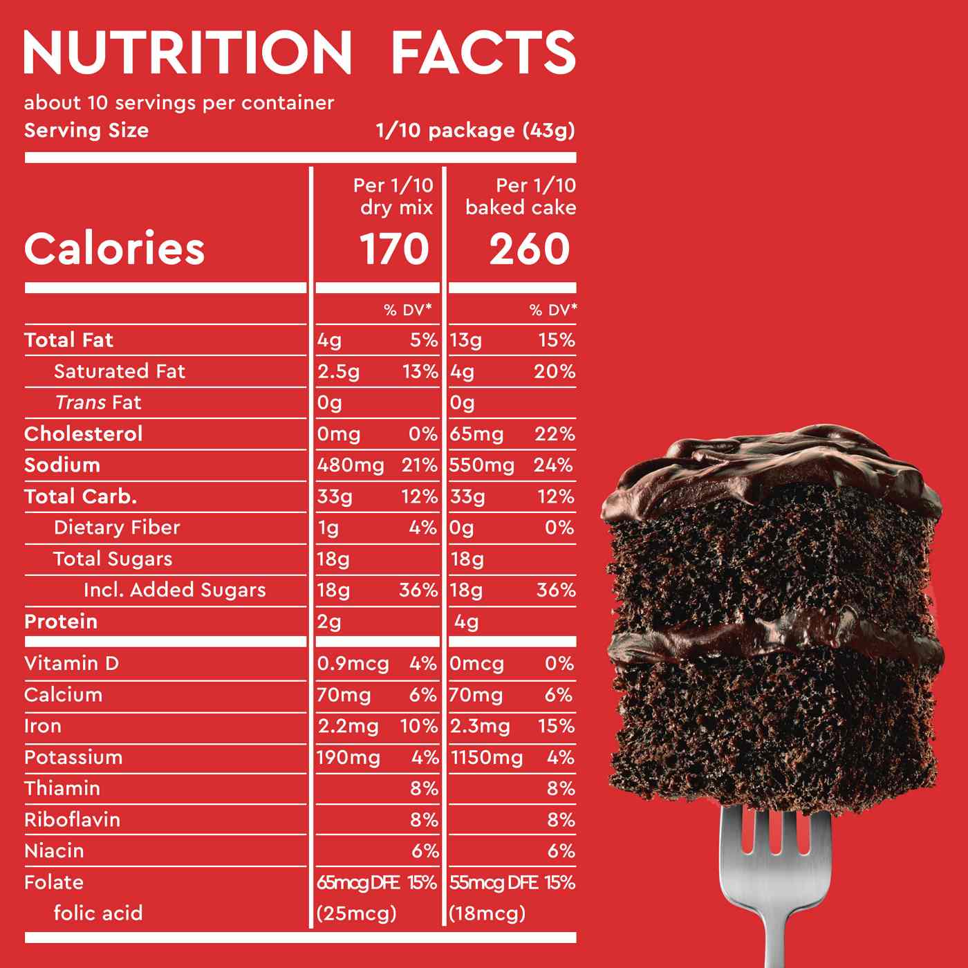 Duncan Hines Perfectly Moist Dark Chocolate Fudge Cake Mix; image 4 of 6