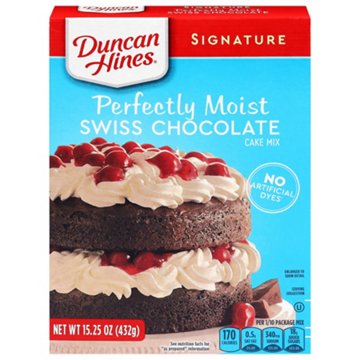 Duncan Hines Signature Perfectly Moist Swiss Chocolate Cake Mix
