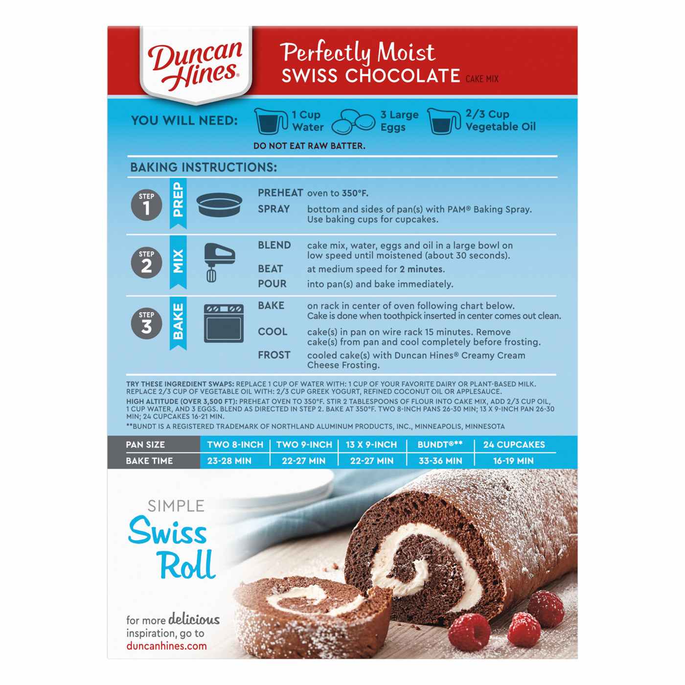 Duncan Hines Signature Perfectly Moist Swiss Chocolate Cake Mix; image 4 of 4