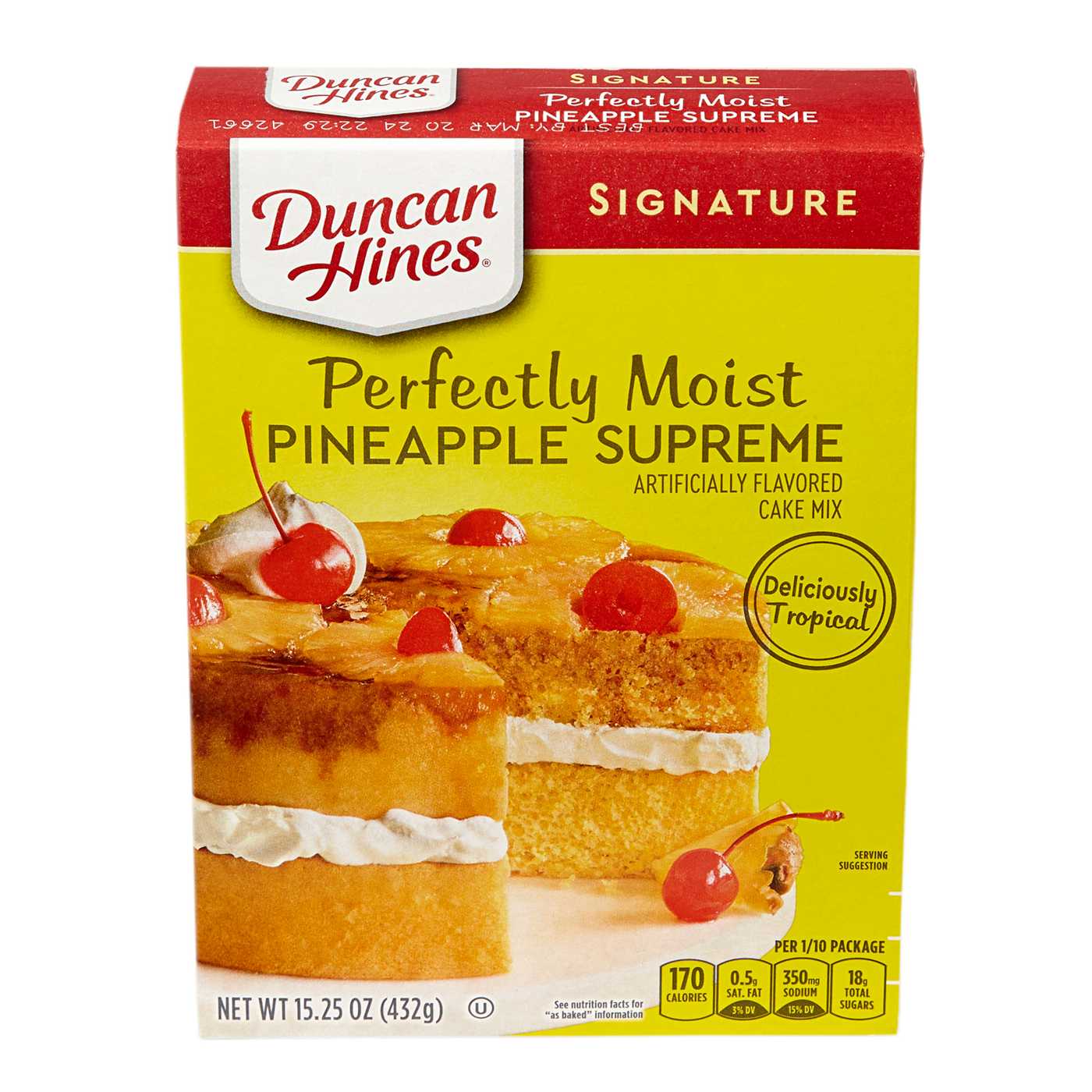 Duncan Hines Signature Perfectly Moist Pineapple Supreme Cake Mix; image 1 of 7