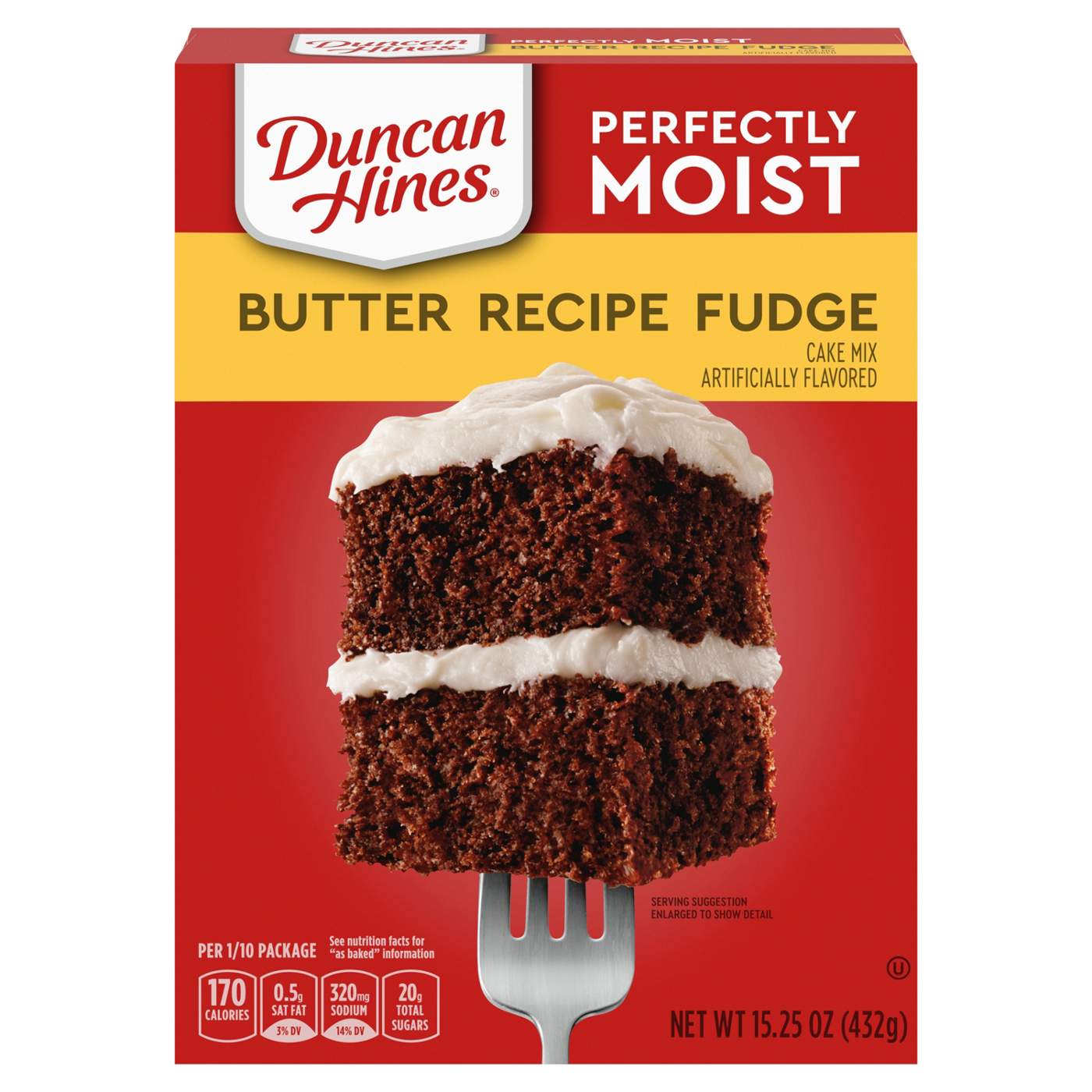 Duncan Hines Perfectly Moist Butter Recipe Fudge Cake Mix; image 1 of 7