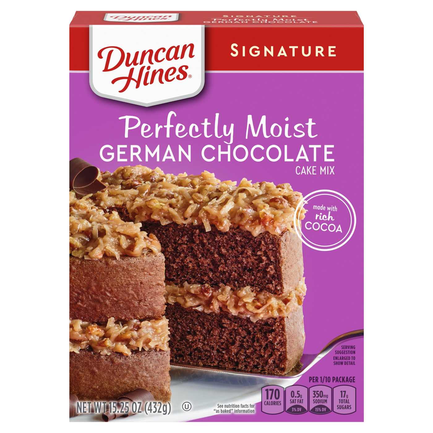 Duncan Hines Signature Perfectly Moist German Chocolate Cake Mix; image 1 of 7