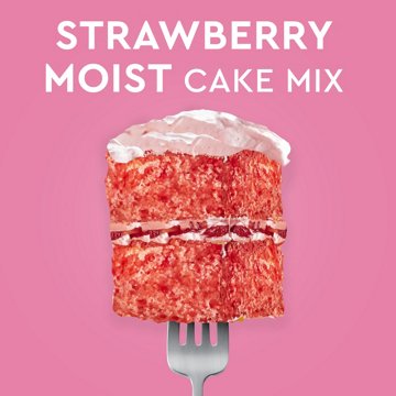 Duncan Hines Signature Perfectly Moist Strawberry Supreme Cake Mix, 15.25 oz