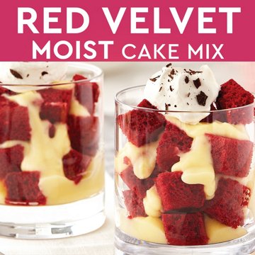 Duncan Hines Signature Perfectly Moist Red Velvet Cake Mix, 15.25 oz