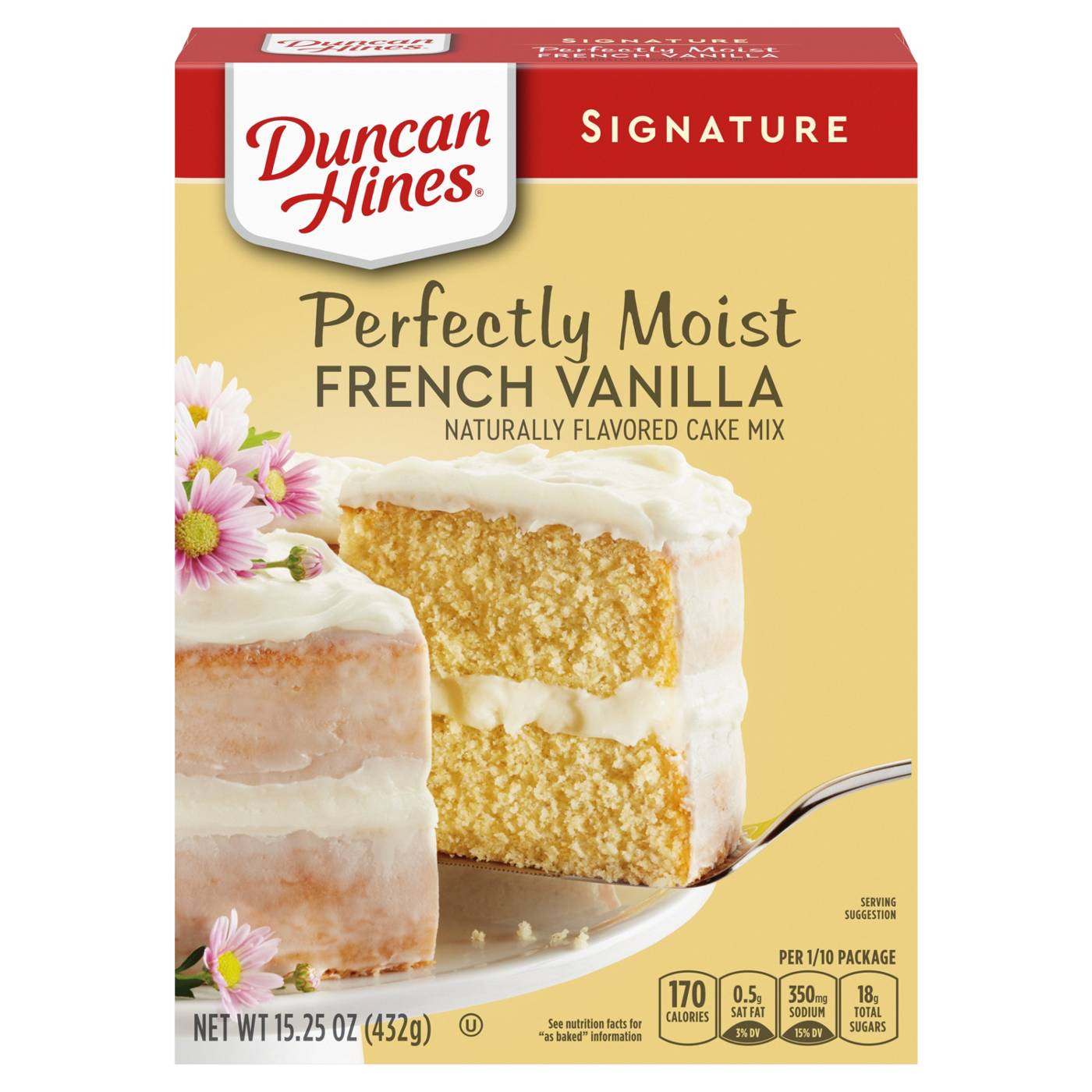 Duncan Hines Signature Perfectly Moist French Vanilla Cake Mix; image 1 of 7