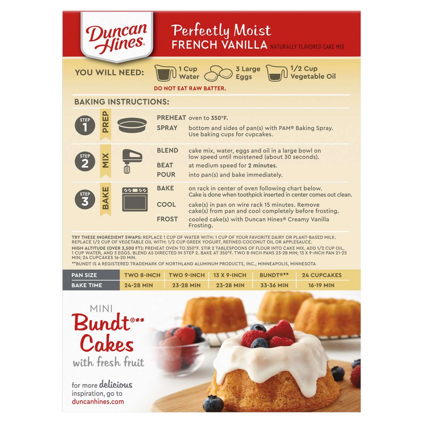 Duncan Hines Signature Perfectly Moist French Vanilla Cake Mix; image 2 of 7