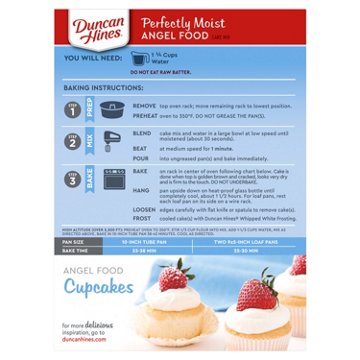 Duncan Hines Signature Perfectly Moist Angel Food Cake Mix, 16 oz