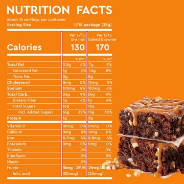 Duncan Hines Signature Caramel Turtle Brownie Mix, 16.7 oz