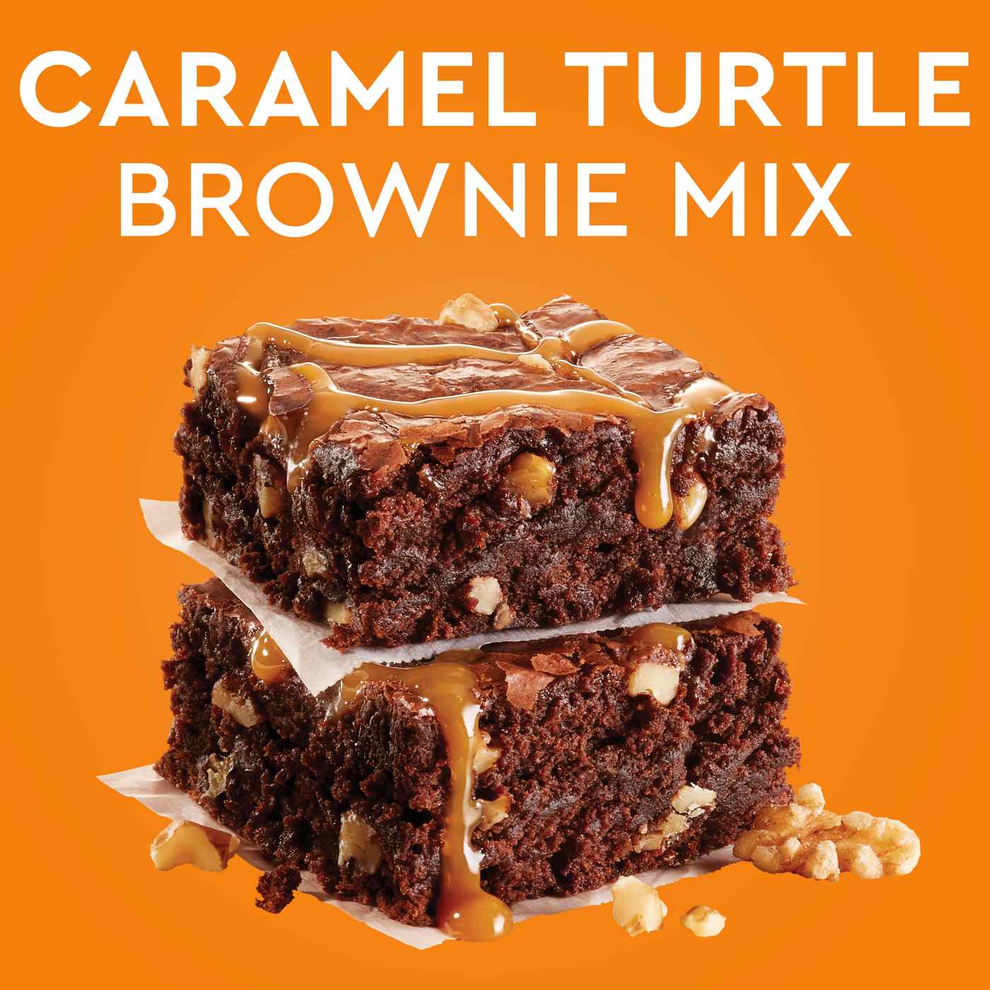 Duncan Hines Signature Caramel Turtle Brownie Mix; image 4 of 7