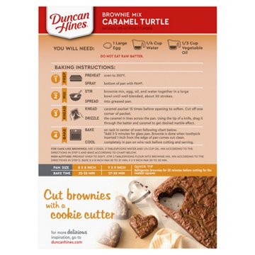 Duncan Hines Signature Caramel Turtle Brownie Mix, 16.7 oz