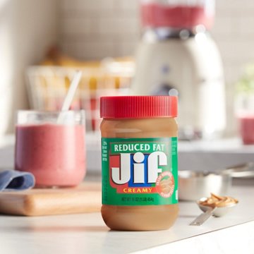 Jif Reduced Fat Creamy Peanut Butter Spread, 16 oz