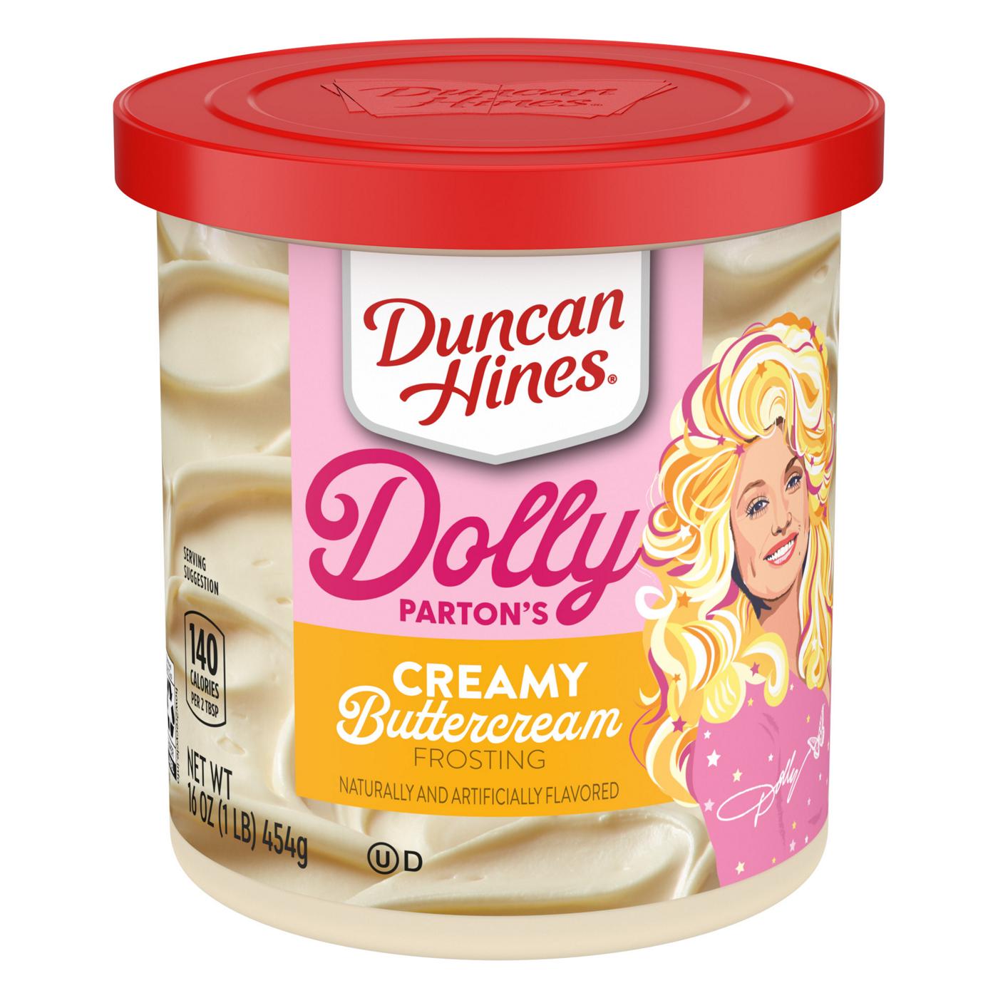 Duncan Hines Dolly Parton's Favorite Creamy Buttercream Flavored Cake Frosting; image 1 of 7