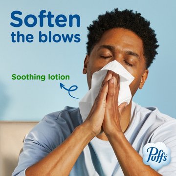 Puffs Plus Lotion Facial Tissues, 124 ct