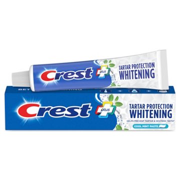 Crest Plus Tartar Protection Whitening Toothpaste - Cool Mint, 5.7 oz