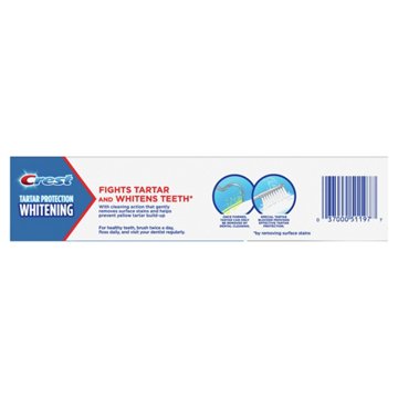 Crest Plus Tartar Protection Whitening Toothpaste - Cool Mint, 5.7 oz