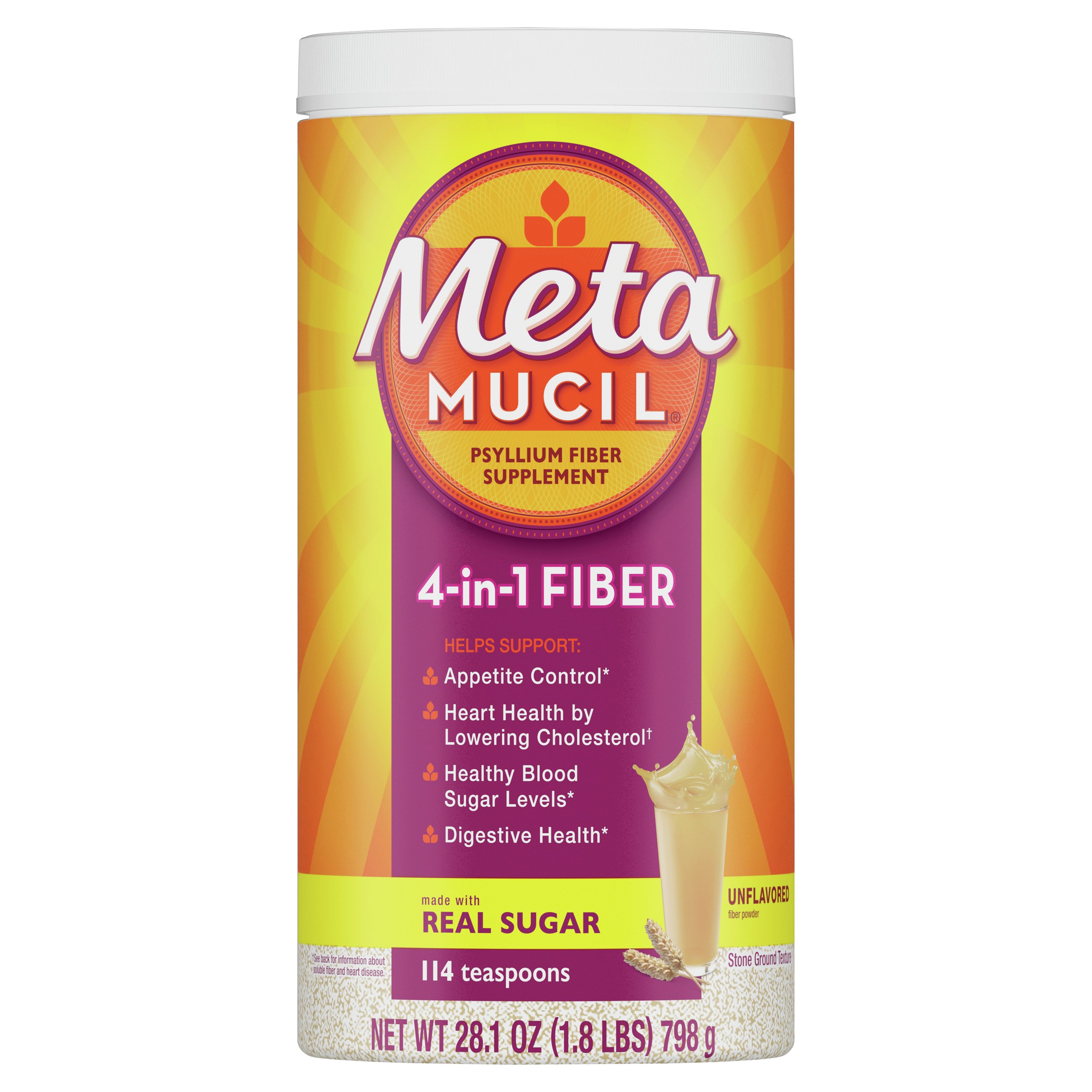 Metamucil Psyllium Fiber Supplement Original Coarse Powder - Shop ...