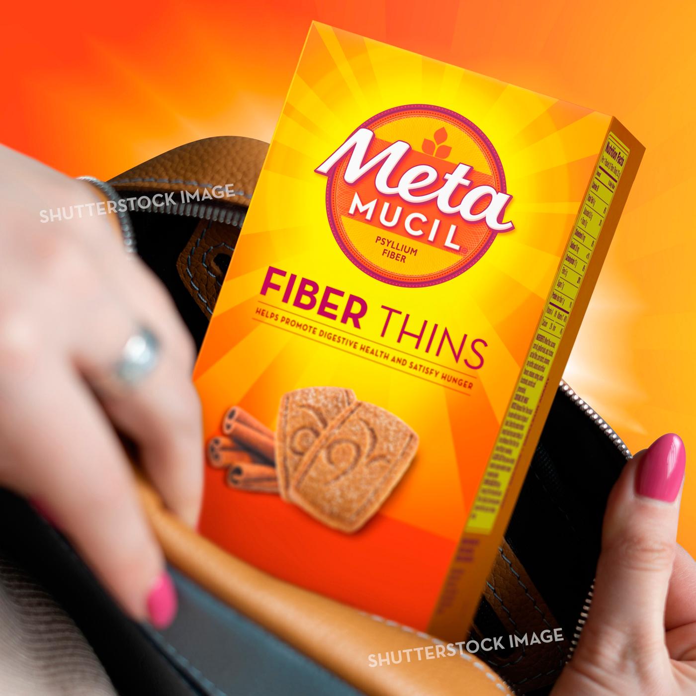 Metamucil Fiber Thins, Plant-Based Psyllium Husk Fiber Snack for Digestive Health, Cinnamon Spice; image 3 of 7
