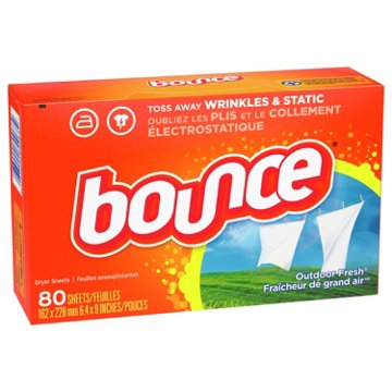 Bounce Dryer Sheets, Outdoor Fresh Scent, 80 ct