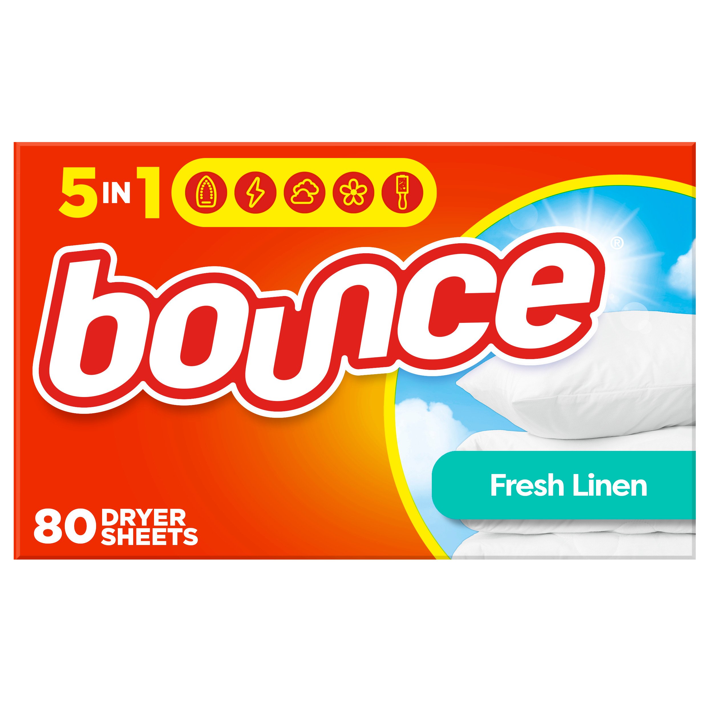 Bounce Fabric Softener Dryer Sheets Free & Gentle - 105 Count