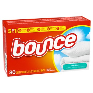 Bounce Fabric Softener Dryer Sheets - Fresh Linen