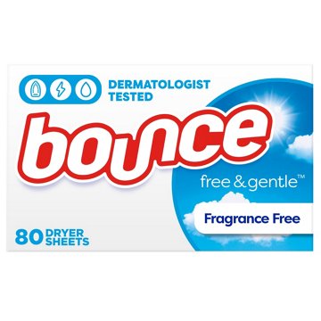 Bounce Fabric Softener Dryer Sheets - Free & Gentle