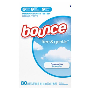 Bounce Fabric Softener Dryer Sheets - Free & Gentle