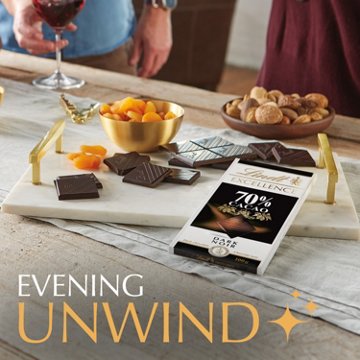 Lindt Excellence 70% Cocoa Dark Chocolate Bar