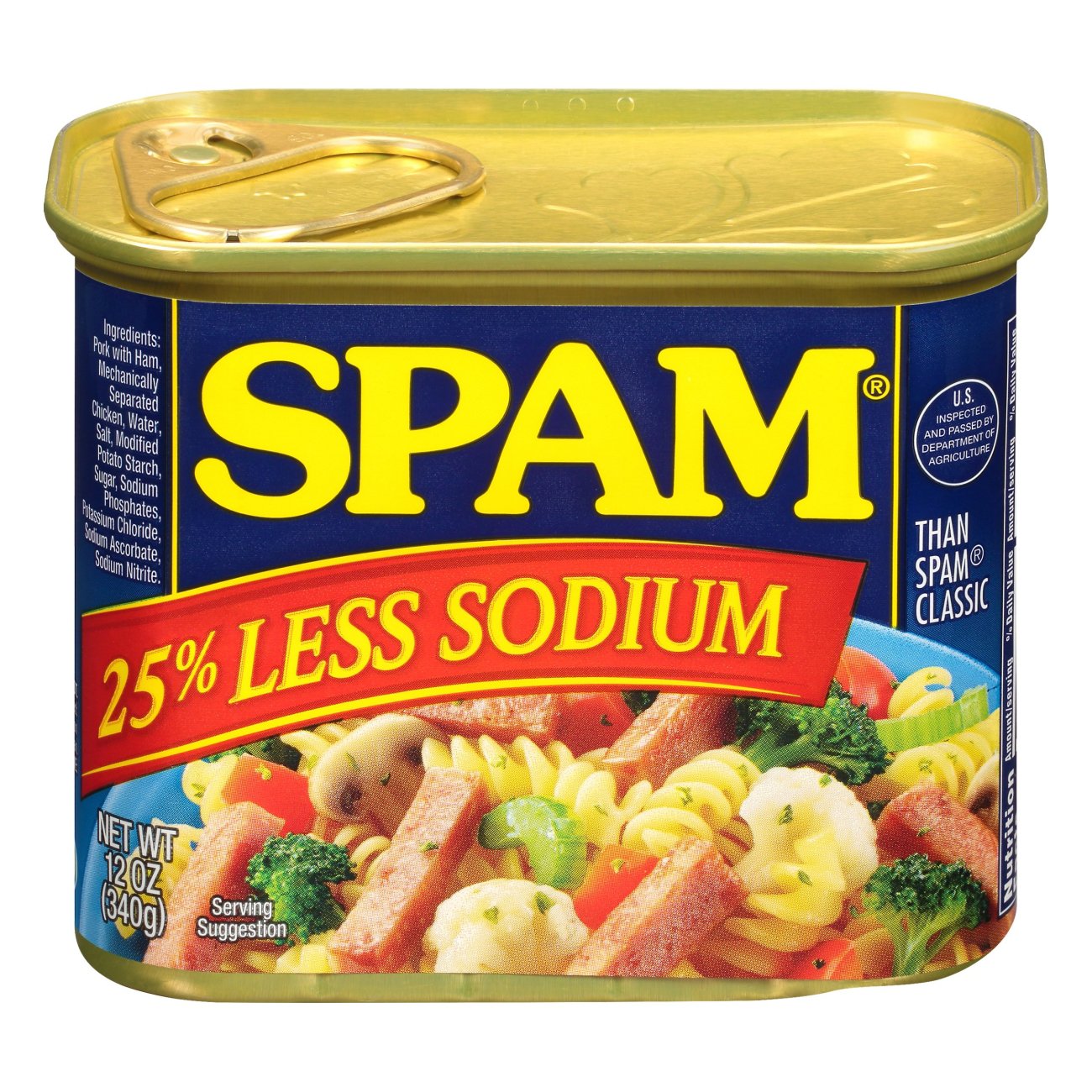 Spam Less Salt Luncheon Loaf - Shop Meat at H-E-B How To Remove Salt From Spam