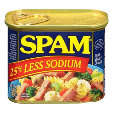 Spam Less Salt Luncheon Loaf, 12 oz