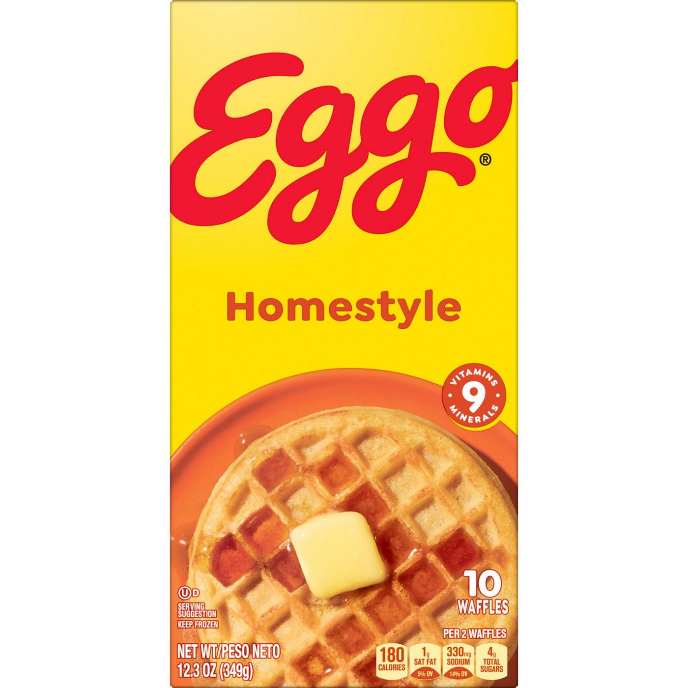 Eggo Homestyle Original Frozen Waffles, 12.3 oz Shop Entrees & sides