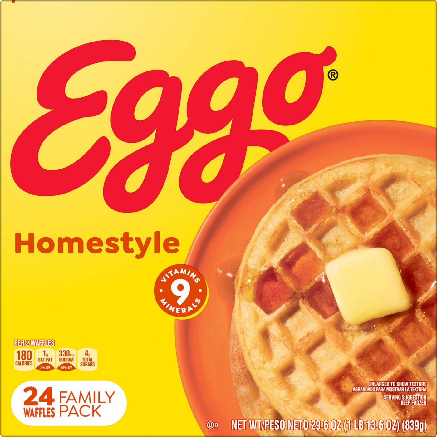 Eggo Homestyle Frozen Waffles - Family Pack; image 1 of 7