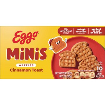 Eggo Minis Cinnamon Toast Frozen Waffle Bites, 10 ct