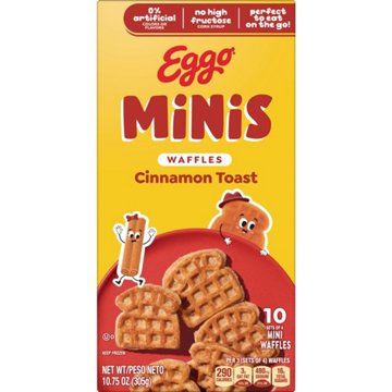 Eggo Minis Cinnamon Toast Frozen Waffle Bites, 10 ct