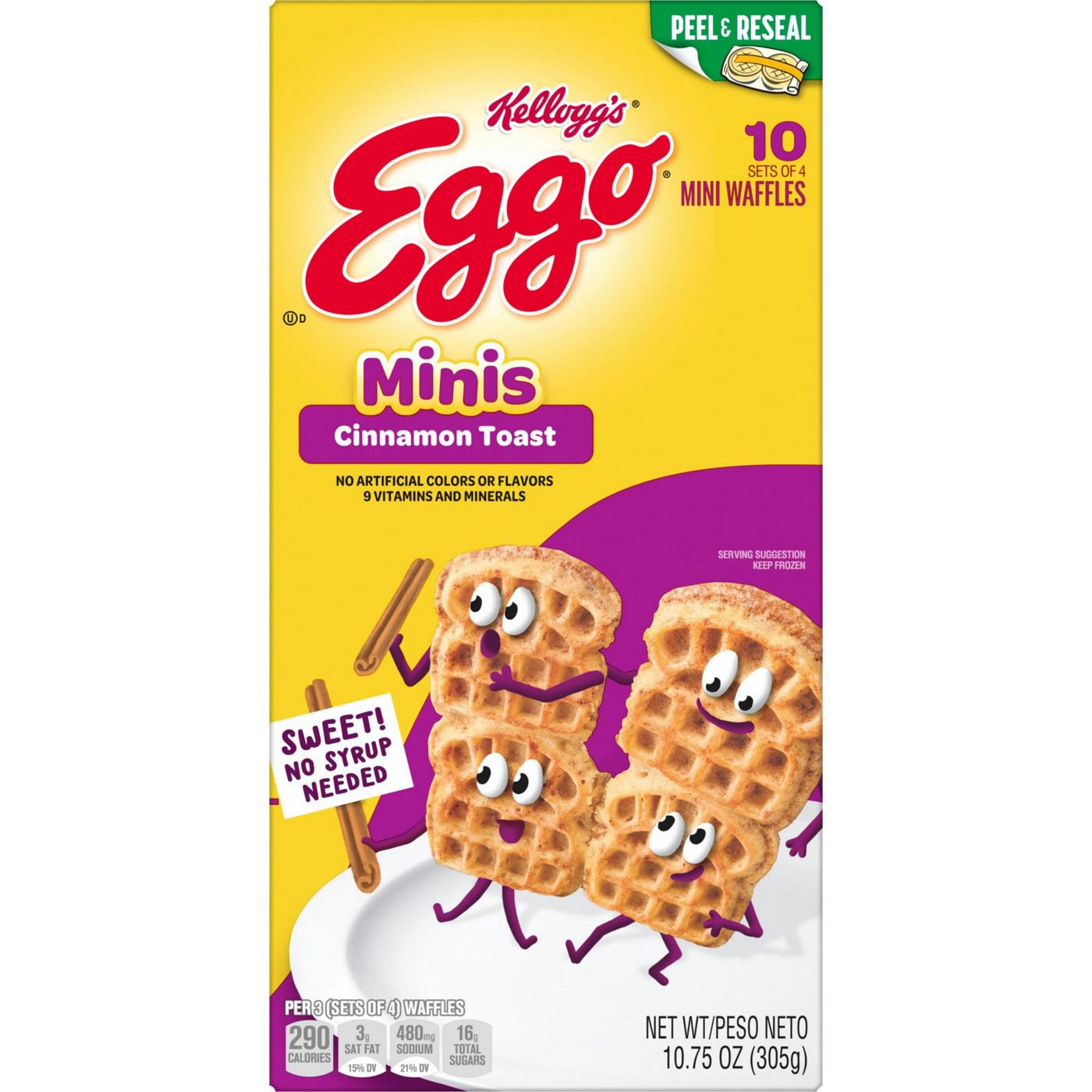 Eggo Minis Cinnamon Toast Frozen Waffle Bites; image 3 of 4