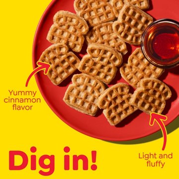 Eggo Minis Cinnamon Toast Frozen Waffle Bites, 10 ct