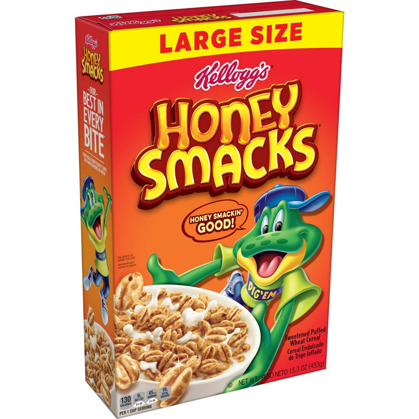 Kellogg's Honey-Smacks Breakfast Cereal; image 1 of 11