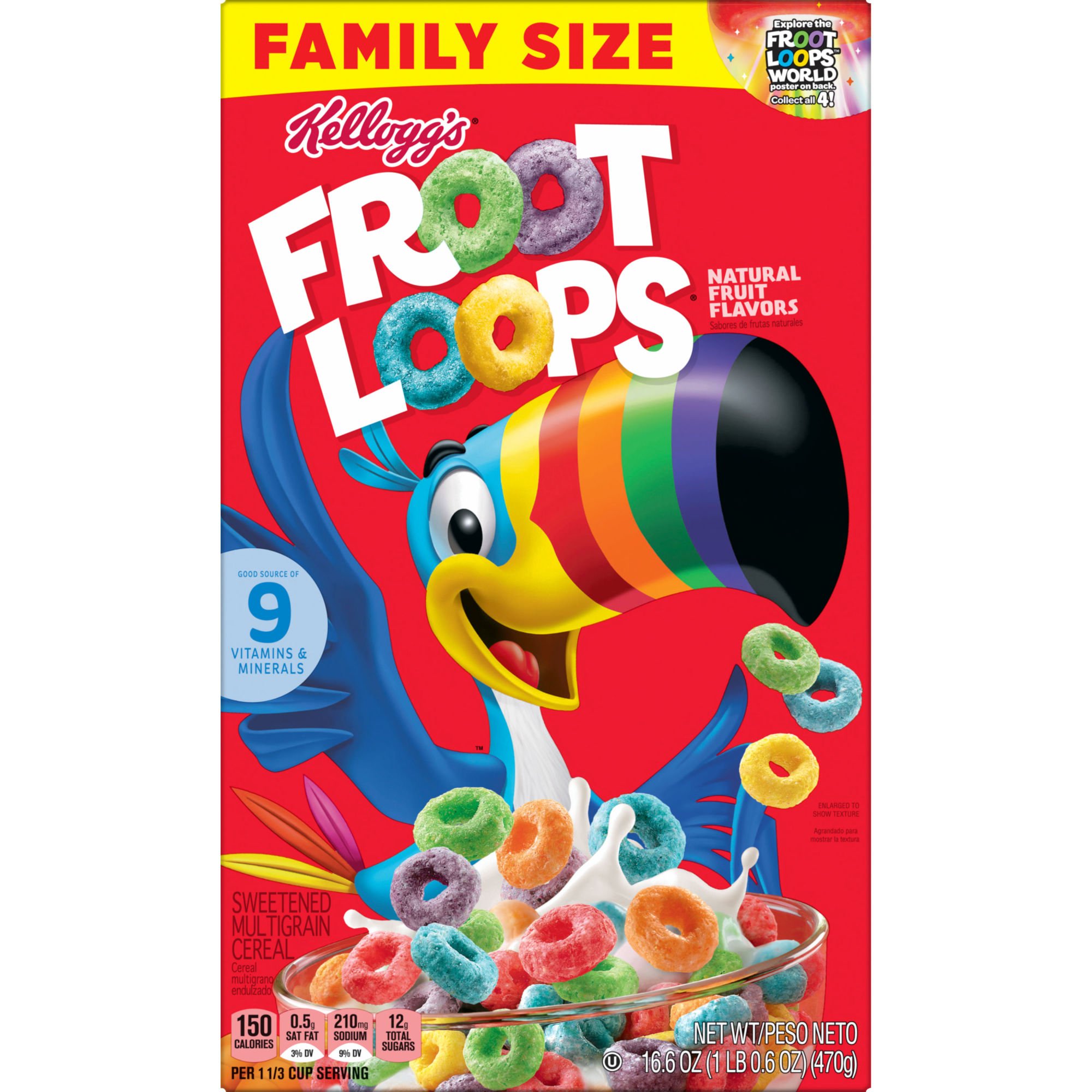 Fruit Loops Fruit Flavored Breakfast Cereal Shop Cereal at HEB