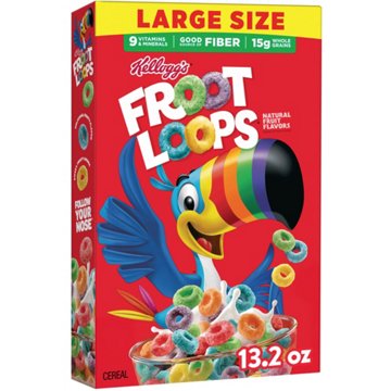 Kellogg's Froot Loops Cereal - Family Size, 16.6 oz