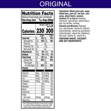 Kellogg's Cracklin' Oat Bran Original Cold Breakfast Cereal