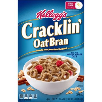 Kellogg's Cracklin' Oat Bran Original Cold Breakfast Cereal